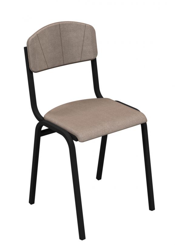 Стілець учнівський напівм’який (тканина), 430х470х840 мм, на квадратній трубі розміром 20х20х1,2мм, ростова група №6 (ЛЕОНТЕК) (0222)